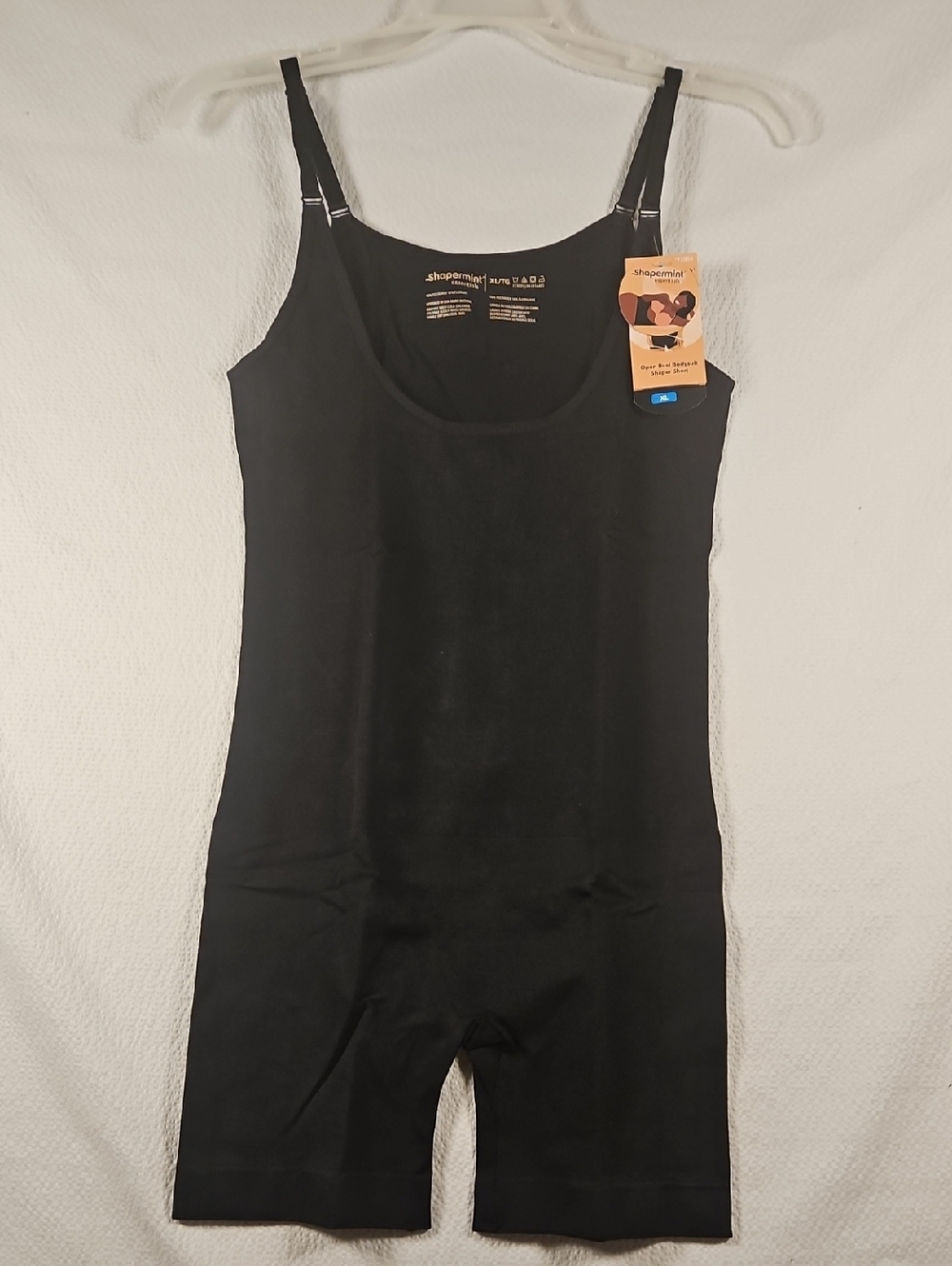 Shapermint Open Bust Shaper Short In Black